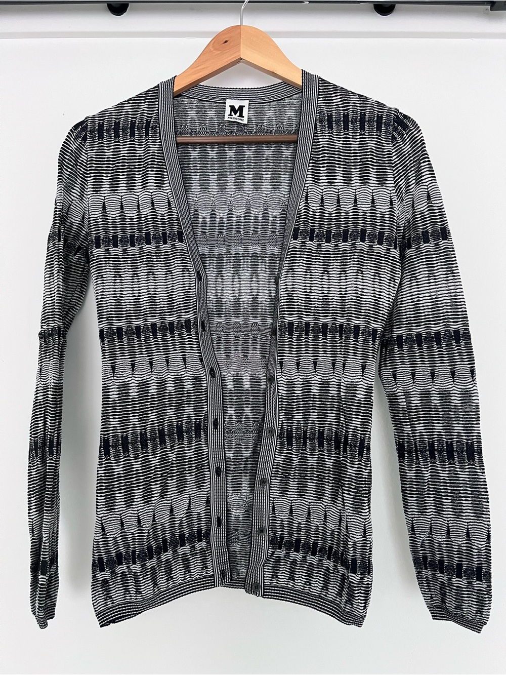 Missoni Black & White Patterned Cardigan